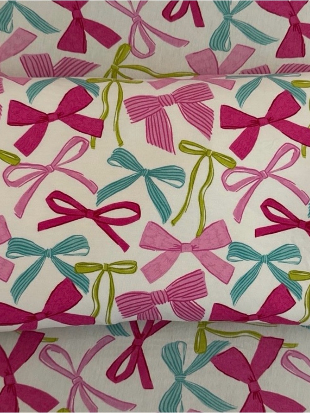Little Sleepies ribbons and bows cloud blanket